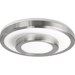 Highlight - Master - Plafondlamp - E27 - 35 x 35  x 10cm - Nikkel