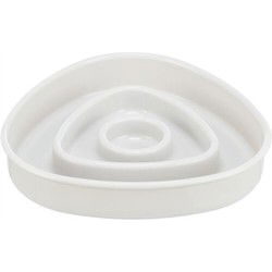 TRIXIE VOERBAK SLOWFEEDING KUNSTSTOF / TPR GRIJS 15X15 CM 350 ML