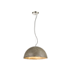 Hanglamp met zilveren halve kap  | Metaal | Hanglamp | Zilver | Woonkamer | Eetkamer