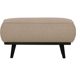 BePureHome Statement Hocker - Boucle - Beige - 40x80x55