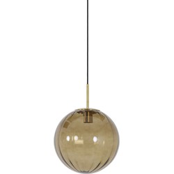 Light & Living - Hanglamp MAGDALA - Ø30x30cm - Bruin