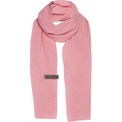 Knit Factory Liv Sjaal Dames - Roze - 200x40 cm - 100% Biologisch katoen