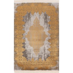 Luxury Home Elegance Vloerkleed - Laagpolig Luxe Tapijt - Soft Velvet - Goud- 160x230 CM