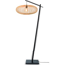 Vloerlamp Cango - Bamboe Zwart/Naturel - 80x60x176cm