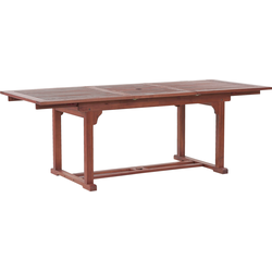 Beliani TOSCANA - Eettafel-Donkere houtkleur-Acaciahout