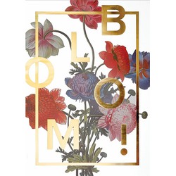 I LOVE MY TYPE Poster Bloom! 50 x 70 cm - Gold