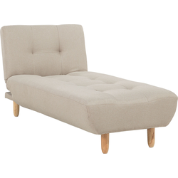 ALSTEN - Chaise longue - Lichtbeige - Symmetrisch - Polyester