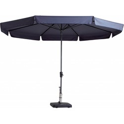 Stokparasol Syros dia. 350 cm safier blue zonwering - Madison