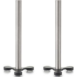 Keukenrolhouder - 2x - met zuignappen - rvs - H31 cm - Keukenrolhouders