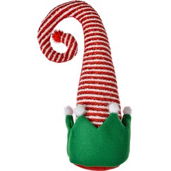 Clayre & Eef Kerstdecoratie Kerstmuts 35 cm Rood Stof
