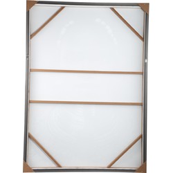 PTMD Wandpaneel Louise-Carol - 143x4x103 cm - Polyester - Zwart