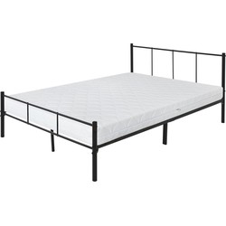 ML-Design metalen bed zwart, 200x140 cm, gemaakt van stalen frame