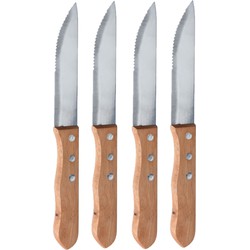 16x stuks Steakmessen/vleesmessen bestek 24 cm - Messen