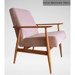 Mid-Century fauteuil H. Lis - Pools design - roze