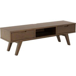Tv-Meubel - Walnoot - 150x40x45cm - Annie