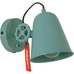 Anne Lighting - wandlamp - Dolphin - groen - metaal - opbouwspot - E27 - 1323G