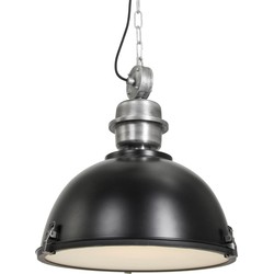 Industriële fabrieks hanglamp Steinhauer Bikkel Wit