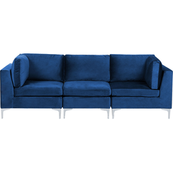 EVJA - Hoekbank - Marineblauw - Fluweel