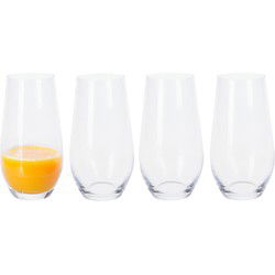 Excellent Houseware Tumbler waterglazen - 4x stuks - 580 ml - Drinkglazen