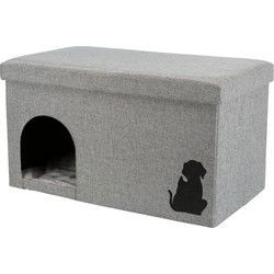 TRIXIE KATTENHUIS KIMY GRIJS 70X40X40 CM