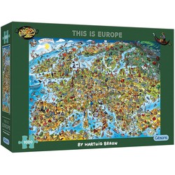 Gibsons Gibsons legpuzzel This is Europe - Hartwig Braun (1000 stukjes)