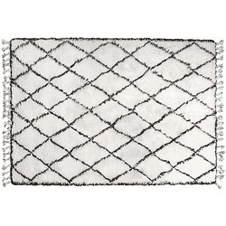 Hkliving Vloerkleed Berber 180 x 280 cm - Zwart/Wit