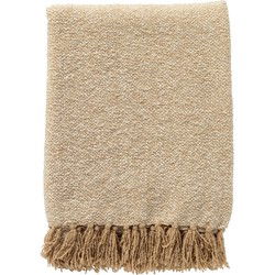 Dutch Decor SALLY - Plaid 140x180 cm - zacht - franjes - Irish Cream - beige - Dutch Decor
