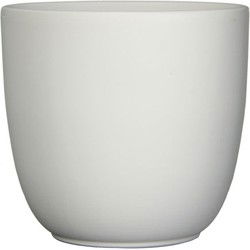 Mica Decorations Tusca Bloempot - 17x17x16 cm - Keramiek - Wit