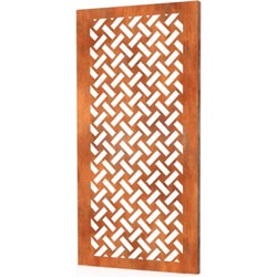 Gerofence Cortenstaal Corten Weave Schutting Lengte: 1000 Breedte: 5 Hoogte: 1800