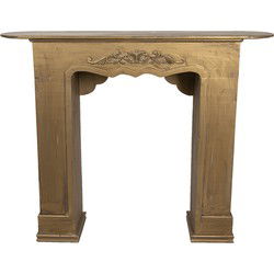 Clayre & Eef Schouw Goudkleurig Hout