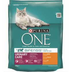 Kattenvoer one urinary care rijk aan kip & tarwe brokjes 800 gr