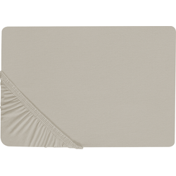 JANBU - Laken - Taupe - 140 x 200 cm - Katoen