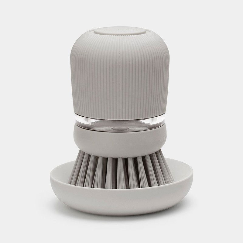 SinkSide Afwasborstel met Zeepreservoir - Mid Grey - 