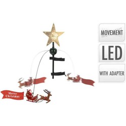 Piek Ster Met Santa Led - Nampook