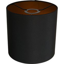 Mexlite - kap - Shade - zwart - linnen - Ø 20cm - E27 - K1563SS