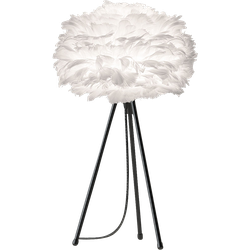 Eos Mini tafellamp white - met tripod zwart - Ø 35 cm