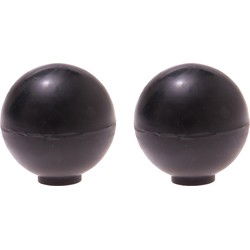 Protect-it Deurstopper/deurbuffer Golf - 2x - D35mm - rubber - zwart - Deurstoppers