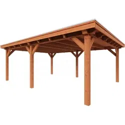 Trendhout douglas overkapping Toscane, 650 x 545 cm