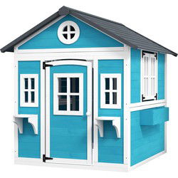 Kinderspeelhuis van hout - Speelhuis voor kinderen van 3-8 jaar - Blauw