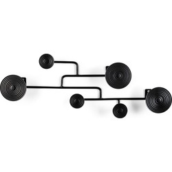 BOLD MONKEY Wall Coat Rack Hypnotising Black