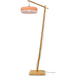 Vloerlamp Palawan - Bamboe/Wit - 68x40x176cm