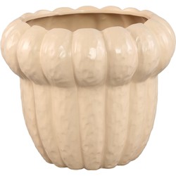PTMD Bloempot Samaran - 25x25x21 cm - Keramiek - Creme