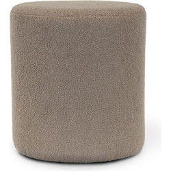 Unique Living - Poef Teddy Taupe -35x38cm