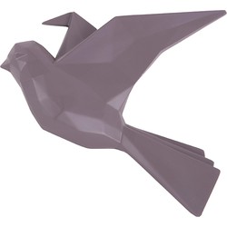 Wandhanger Origami Bird - Donkerpaars - 25,3x4,6x20,7cm