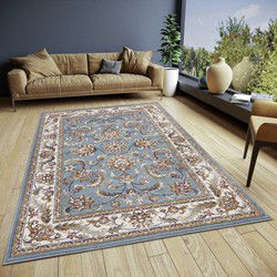 Klassiek vloerkleed - Reni Tuquoise/Crème - 57 X 90 CM