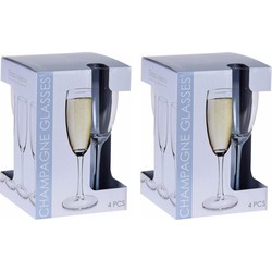 80x stuks Champagne glazen set van 180 ml - Champagneglazen