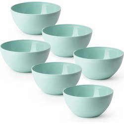 Plasticforte kommetjes/schaaltjes - 6x - kunststof - 14x6 cm - groen - Kommetjes