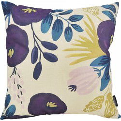 Purple Flower Retro | 45 x 45 cm | Kussenhoes | Katoen