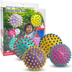 Edushape Edushape The Original Sensorische Ballen Color Dots - 10 cm Set van 4