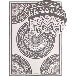 NELLORE - Tuintapijt - Grijs/Beige - 160 x 230 cm - Polypropyleen
